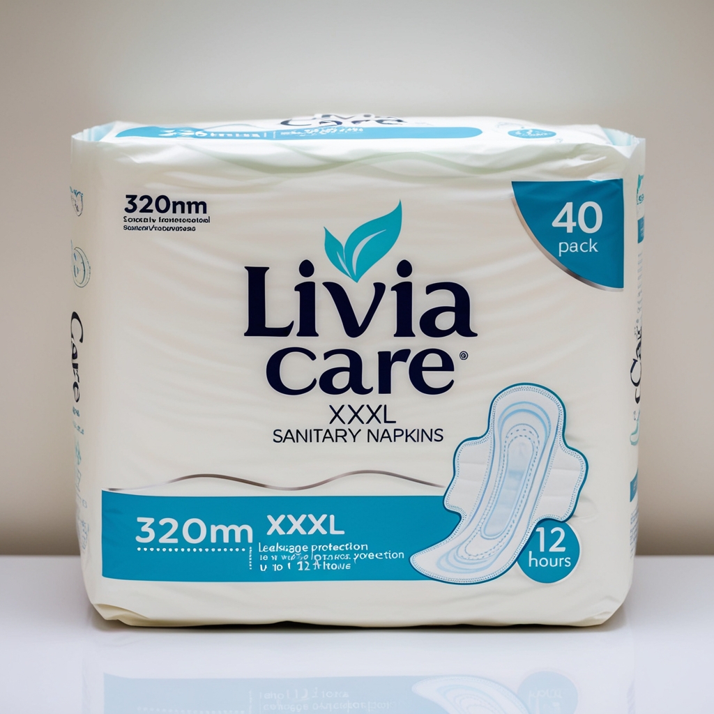 Livia Care XXXL Super Absorbent Sanitary Napkins (Pack of 40)